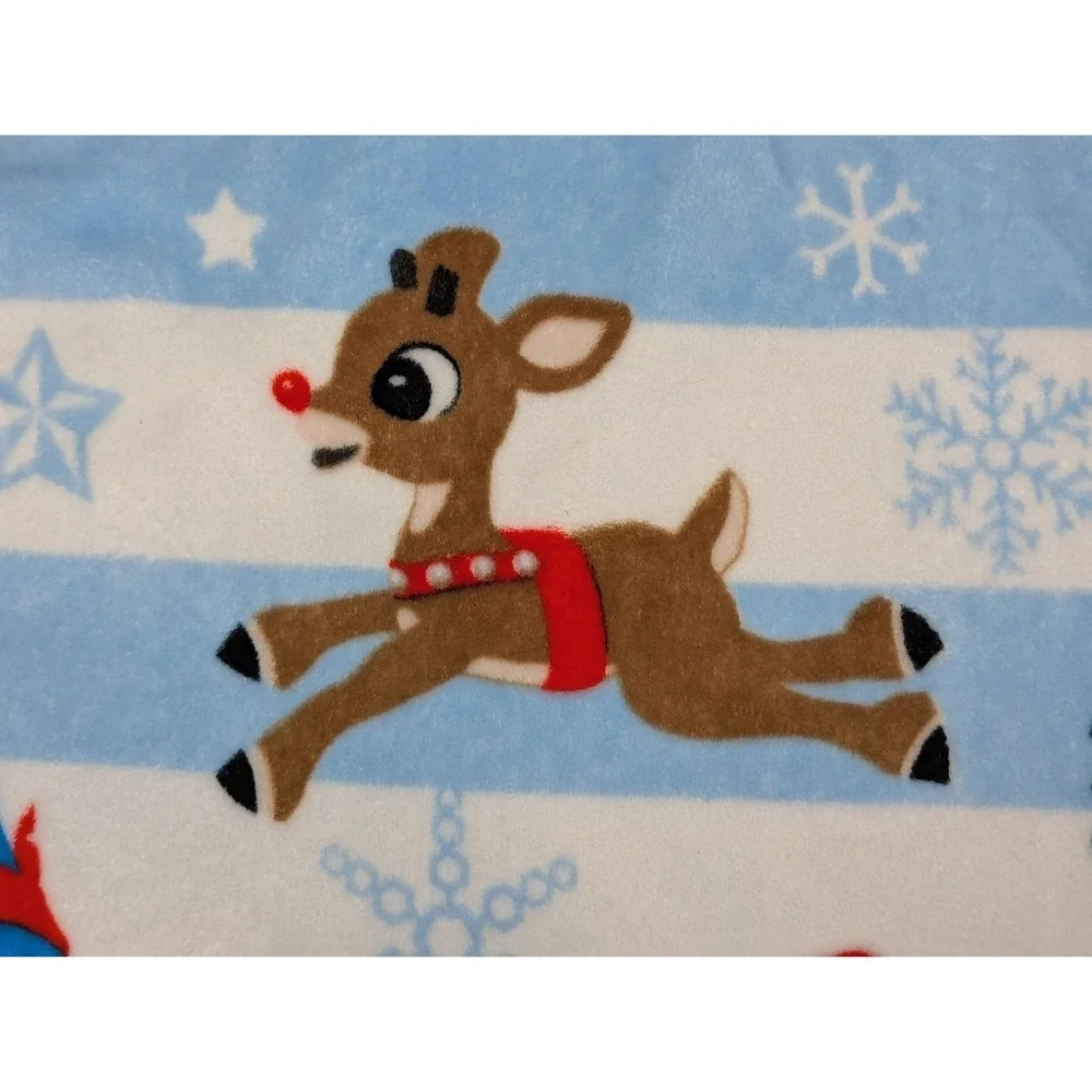 Rudolph plush baby toddler‎ child throw blanket Dolly Spot Elephant Hermey blue